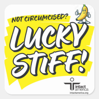 Carré Lucky Stiff — Sticker — Jaune
