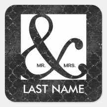 M. & Mme Ampersand Sticker à Parties scintillant n