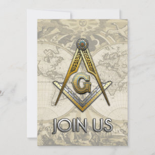 Carré maçonnique et compas