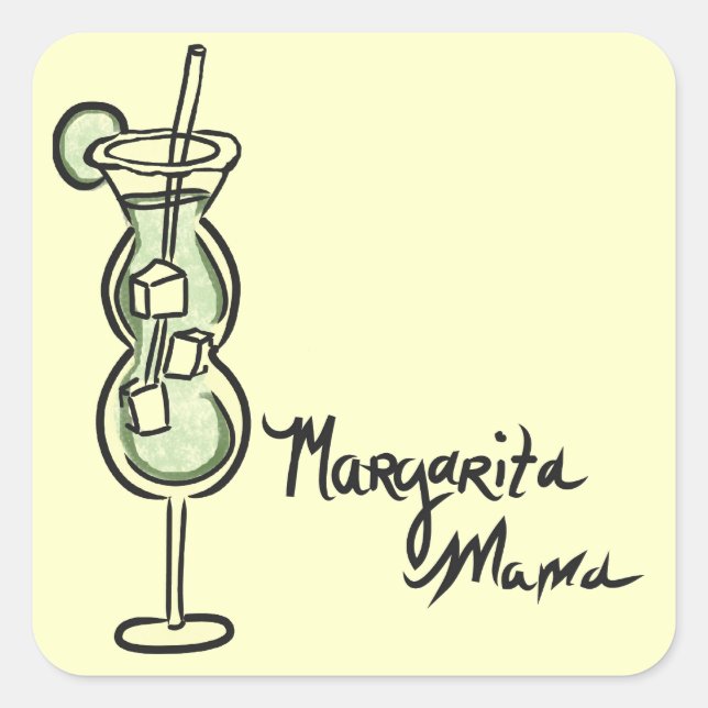 Carré Mama Margarita sticker papeterie (Devant)