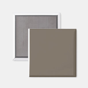 Carré Marron Aimant Minimaliste Esthétique Neutre