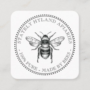 Carré Merci Nos Produits Carte de Visite Apiculture