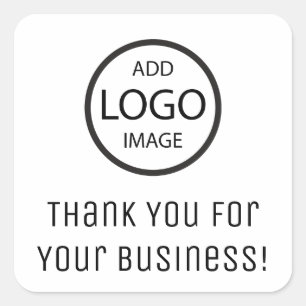 Carré Merci pour votre entreprise   Sticker de société