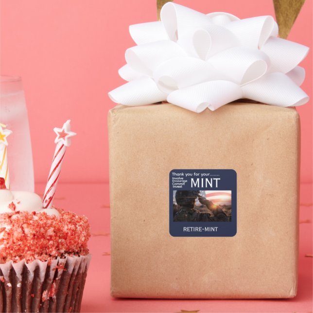 Carré Military retirement sticker (Fête)