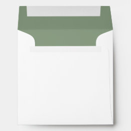 Carré minimaliste simple moderne Sage vert Mariage