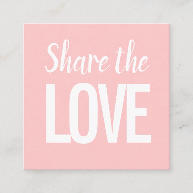 Carré Moderne tendance référencer un ami carte de visite (Devant)