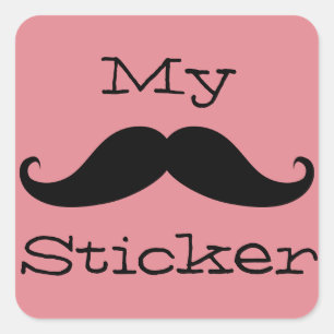 Carré Mon Sticker Moustache