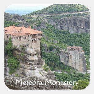 Carré Monastère de Meteora 2 Sticker