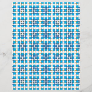 Carré motif de la mer géométrique moderne