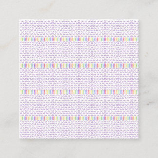 Carré Motif Pastel Rainbow Carte de visite