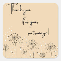 Nature Merci pour votre Sticker Patronage