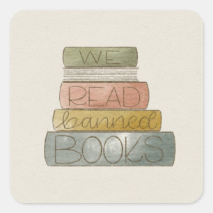 Carré Nous Avons Lu Banned Books Sticker