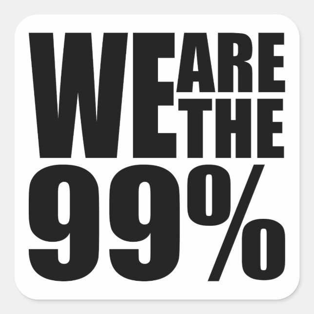 Carré Nous sommes le Sticker à 99% (Devant)