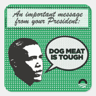 Carré Obama Leadership Series - Dog Meat's Tough sticker