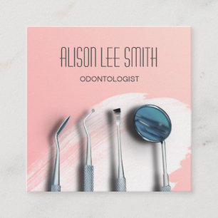 Carré Odontologue Carte de visite dentaire