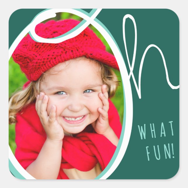 Carré Oh What Fun Photo Sticker (Devant)