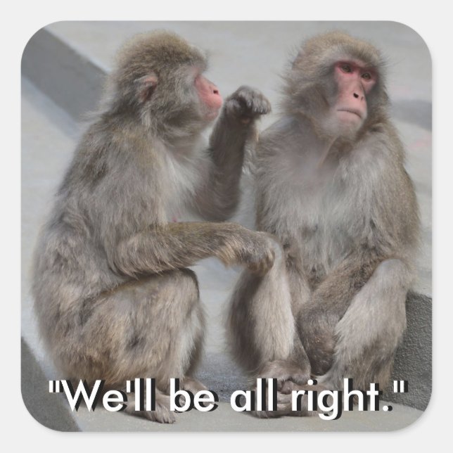 Carré On ira bien sur Sticker (Devant)