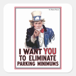 Carré Oncle Shoup Je Veux Que Vous Sticker