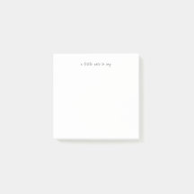Carré Petit mot pour dire Script Post-it note
