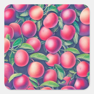 Carré Plums Square Sticker