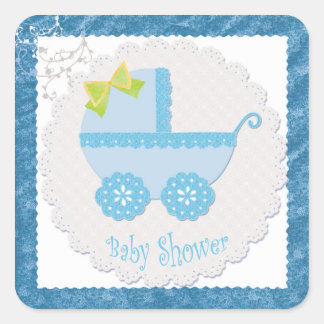 Carré Porte-bébé C'est un garçon ! Sticker Baby shower b