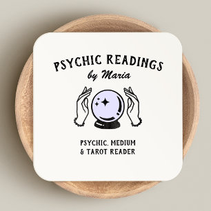 Carré Psychique Moyen Crystal Ball Carte de visite