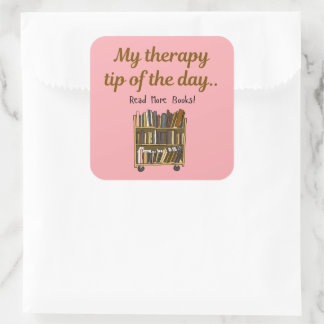 Carré Read More Books –  Book Lover Therapy Sticker