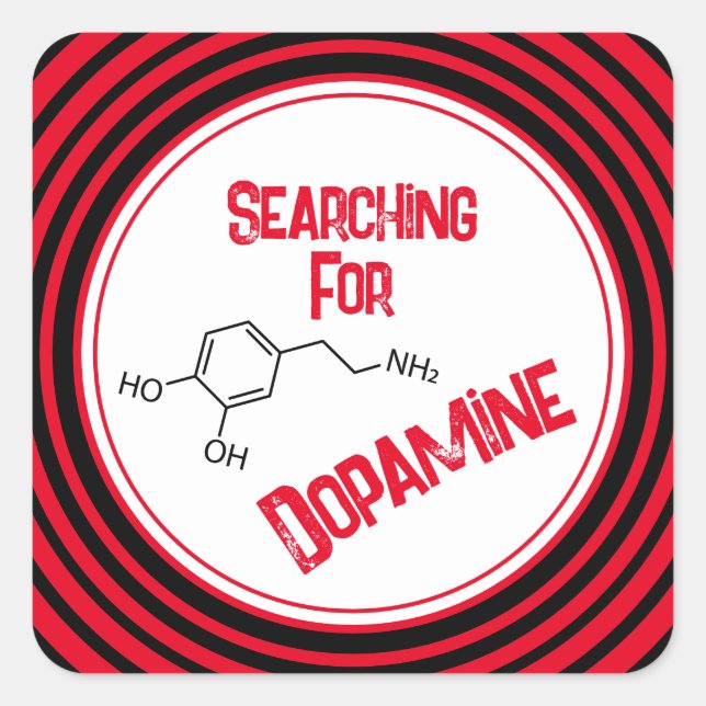 Carré Recherche D'Un Sticker Dopamine (Devant)
