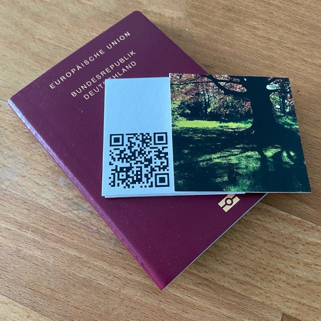 Carré rétro classique Carte de visite Instagram (Créateur téléchargé)