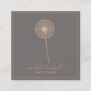 Carré Rose Gold Signature Dandelion   Carte de visite ca