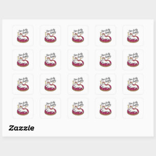 Carré Sassy Cat Cocktail Sticker