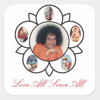 Carré Sathya Sai Baba Sticker
