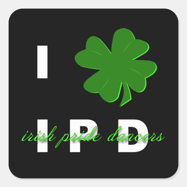 Carré Shamrock IPD Sticker (Devant)