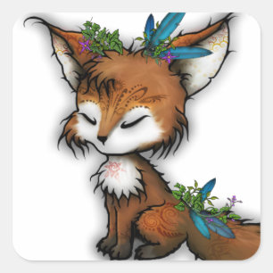 Carré Spirit Fox - Sticker