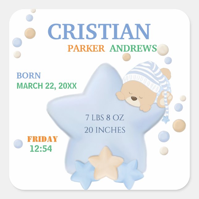 Carré Sticker (Devant)