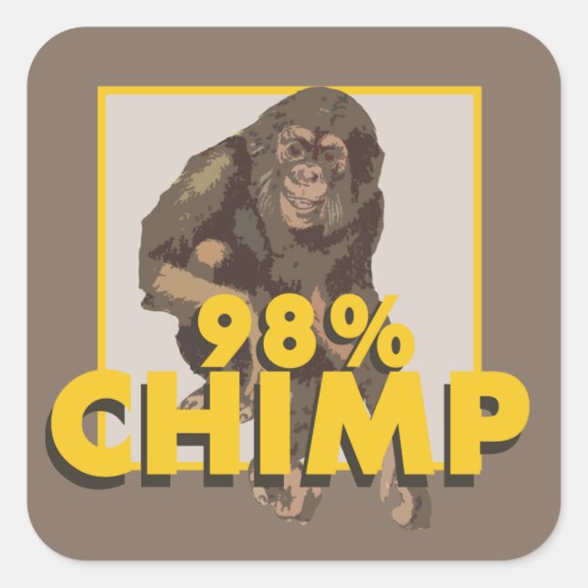 Carré Sticker à 98 % (Devant)