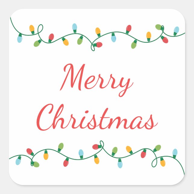 Carré Sticker à brin léger #HolidayZ (Devant)