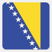 Sticker à drapeau de Bosnie-Herzégovine