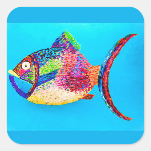 Carré Sticker à poisson