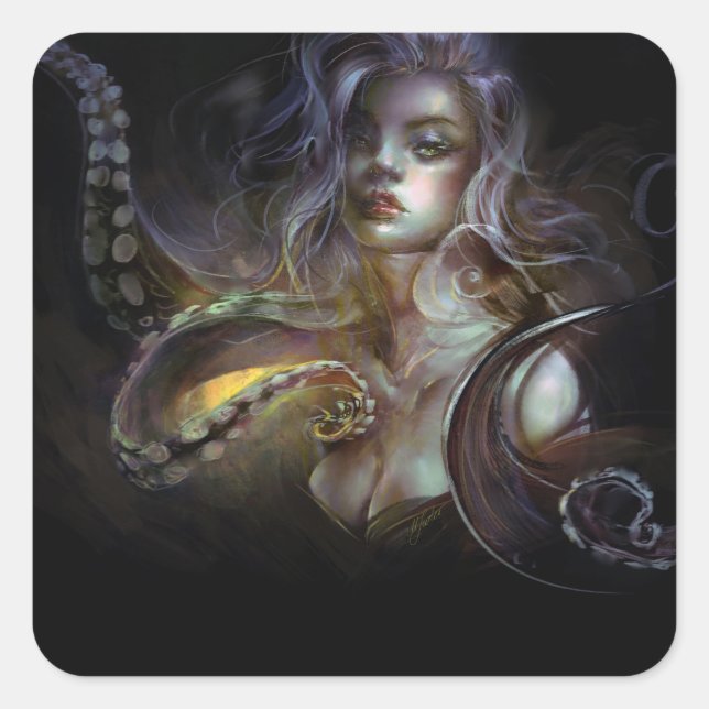 Carré Sticker à poulpe (Devant)