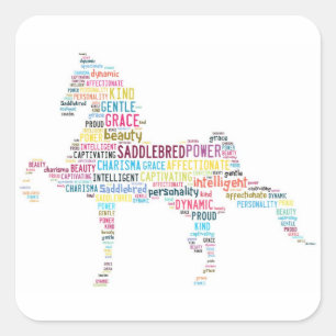 Carré Sticker à selle