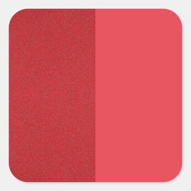 Carré Sticker à texture fractionnée à la tomate inversée (Devant)