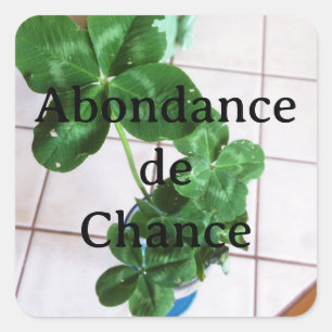 Carré Sticker - Abondance de chance