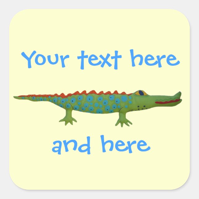 Carré Sticker Alligator (Devant)