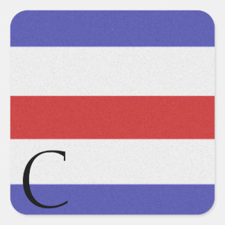 Carré Sticker Alphabet Signal Nautique C