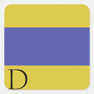 Carré Sticker Alphabet Signal Nautique D
