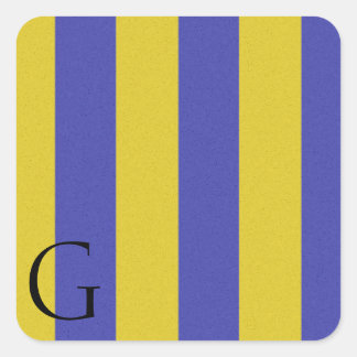 Carré Sticker Alphabet Signal Nautique G