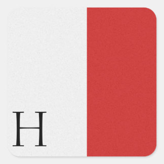 Carré Sticker Alphabet Signal Nautique H