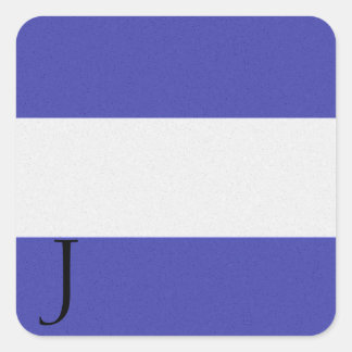 Carré Sticker Alphabet Signal Nautique J
