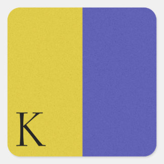 Carré Sticker Alphabet Signal Nautique K